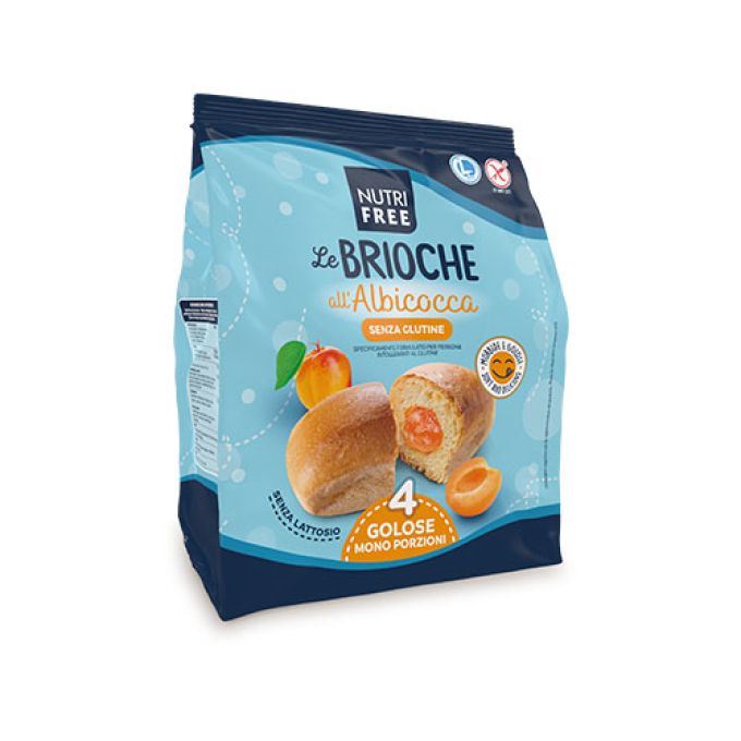 Nutrifree Le Brioche mit Aprikosen Glutenfrei - 200g (4x 50g)