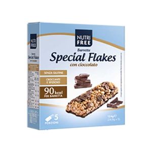 Nutrifree Barres Special Flakes au Chocolat Sans Gluten - 124g