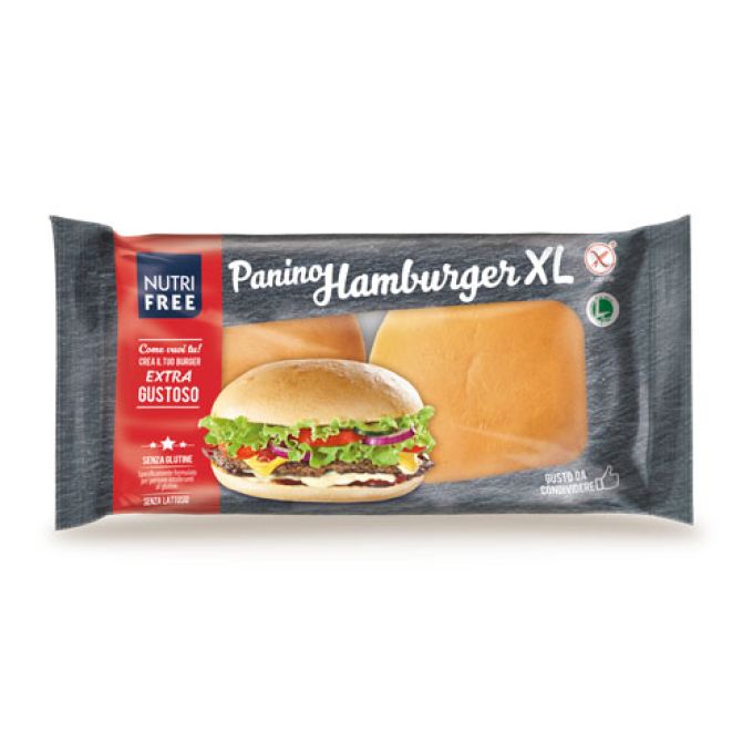 Nutrifree Pain pour Hamburger XL Sans Gluten - 200g (2x 100g)