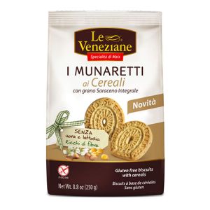 Le Veneziane Biscotti Senza Glutine I Munaretti ai Cereali - 250g