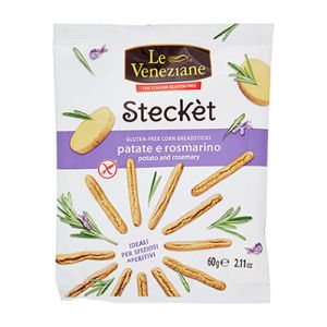 Le Veneziane Steckèt patate e rosmarino Senza Glutine - 60g