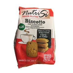 NutriSí Biscotto con Frutti rossi Vegano Senza Glutine - 250g
