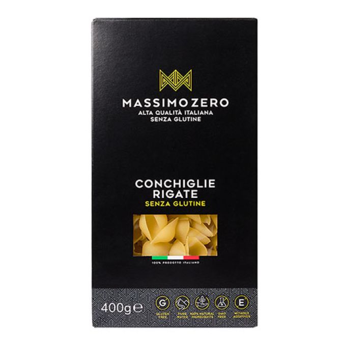 Massimo Zero Conchiglie Rigate Senza Glutine - 400g