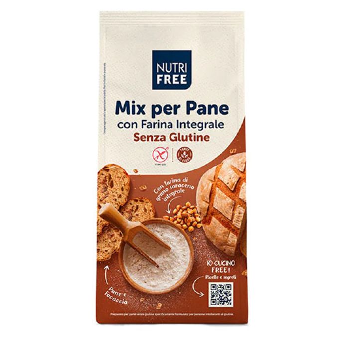 Nutrifree Mélange pour Pain à la Farine Complète Sans Gluten - 1kg