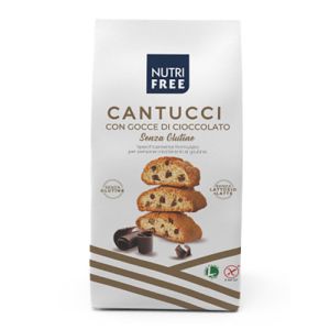 Nutrifree Cantucci mit Tropfen Schokolade Glutenfrei - 240g