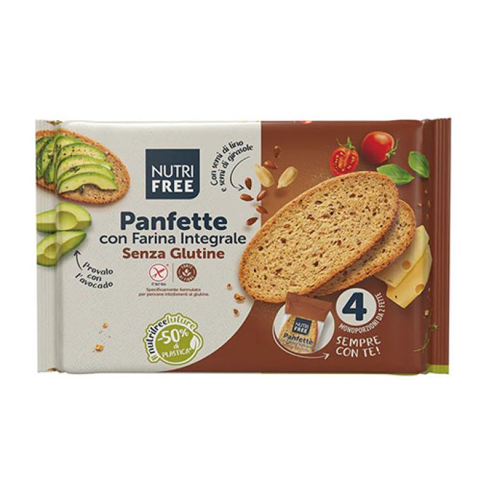 Nutrifree Panfette avec Farine Complète Sans Gluten - 340g (4x 85g)