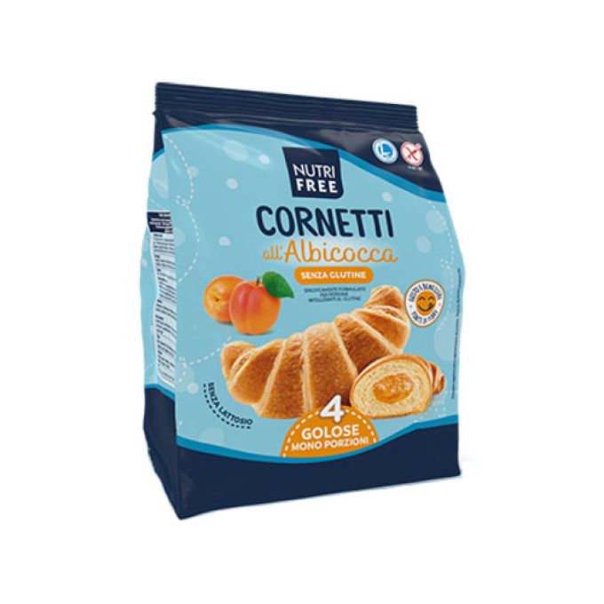 Nutrifree Cornetti all'Albicocca Senza Glutine - 240g (4x 60g)