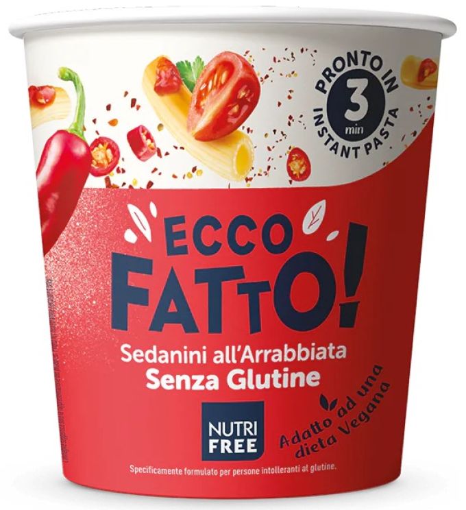 Nutrifree Sedanini all'Arrabbiata Ecco Fatto! Sans Gluten - 70g