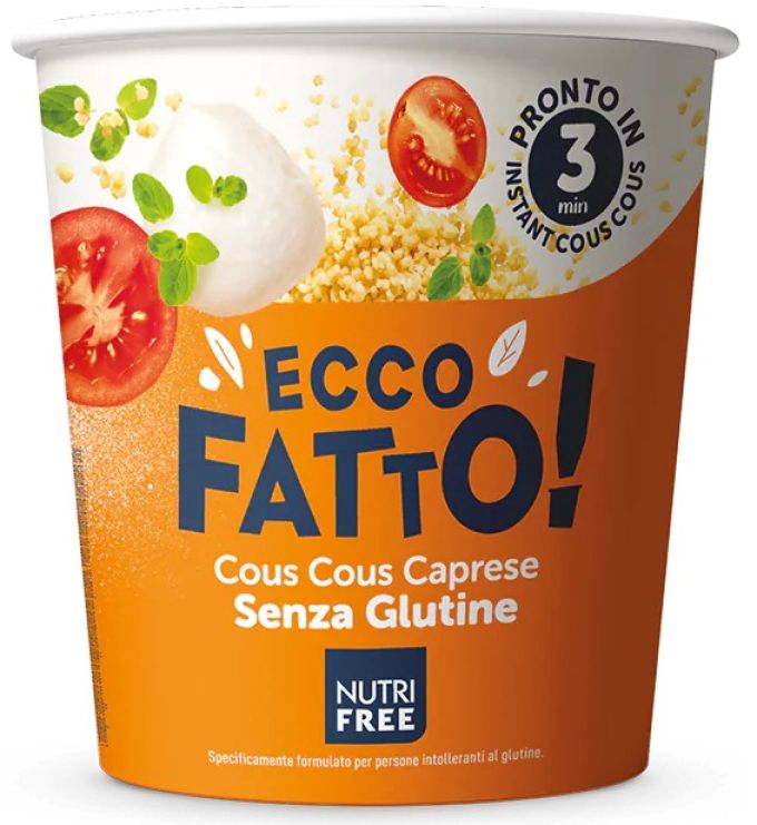 Nutrifree Cous Cous Caprese Ecco Fatto! Sans Gluten - 70g