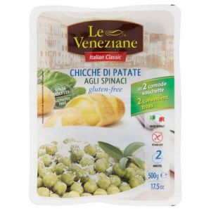 Le Veneziane Chicche de pomme de terre aux épinards Sans Gluten - 500g