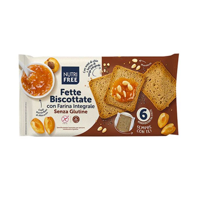 Nutrifree Biscottes Complètes Sans Gluten - 225g